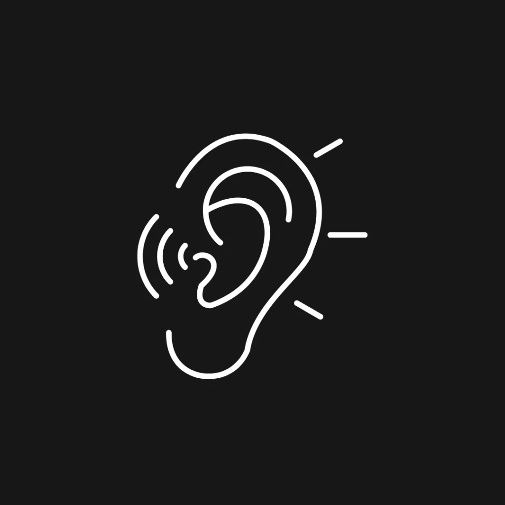 Logo d'une oreille qui écoute