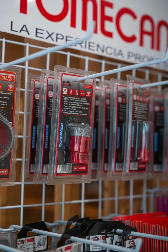 Photo, d'une partie, de notre gamme d'outillage.